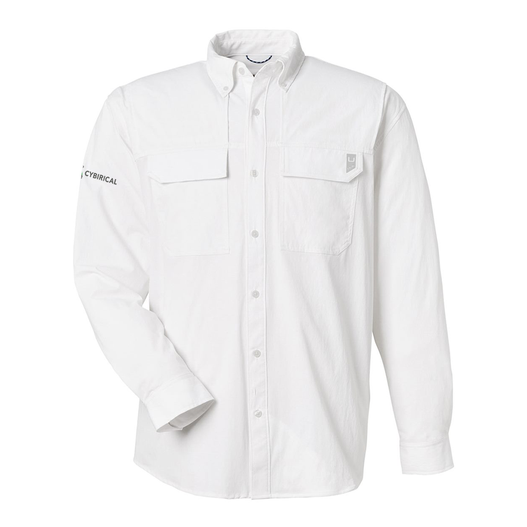 Cybirical Men's HUK Double Pocket Fishing Shirt