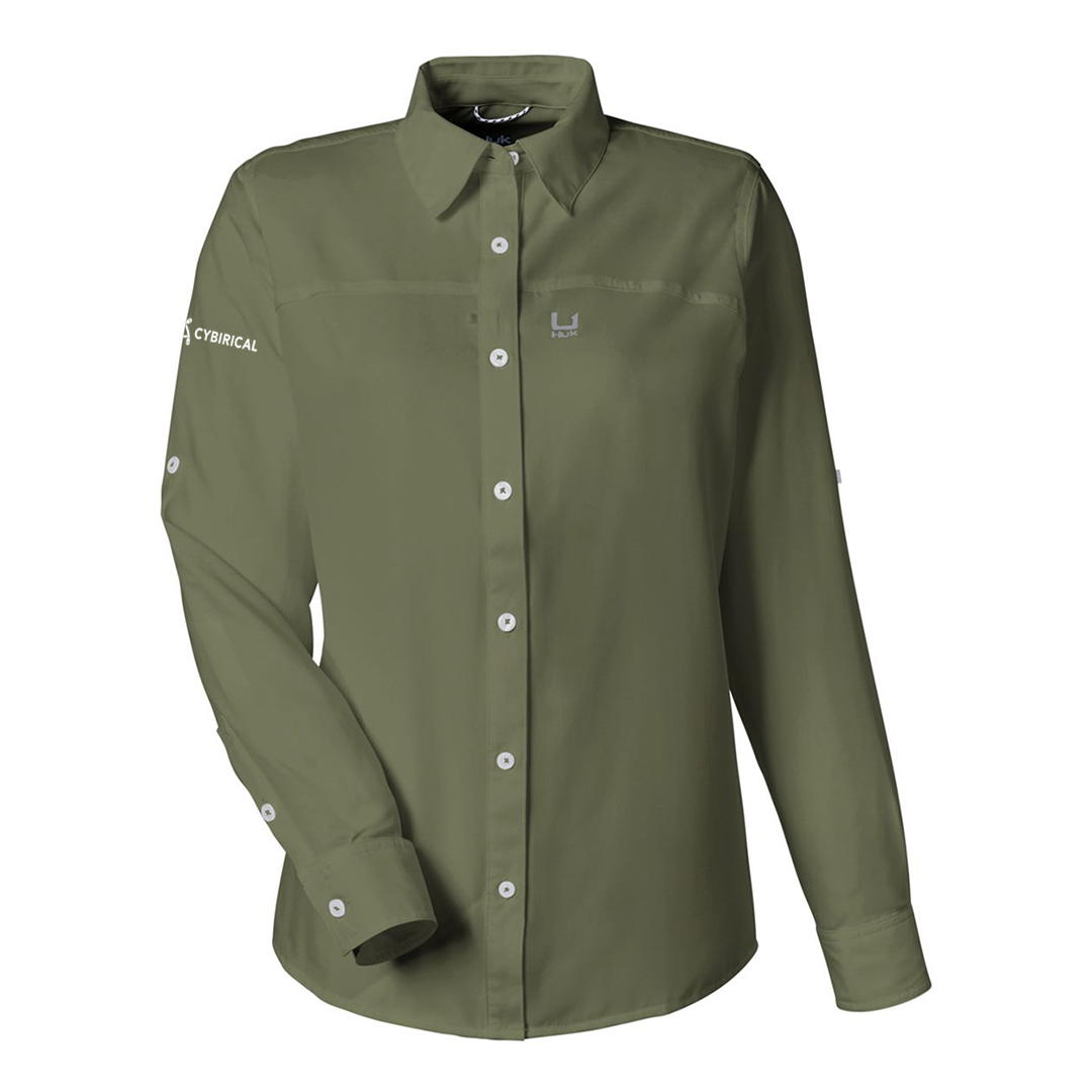 Cybirical Women's HUK Long Sleeve Fishing Shirt