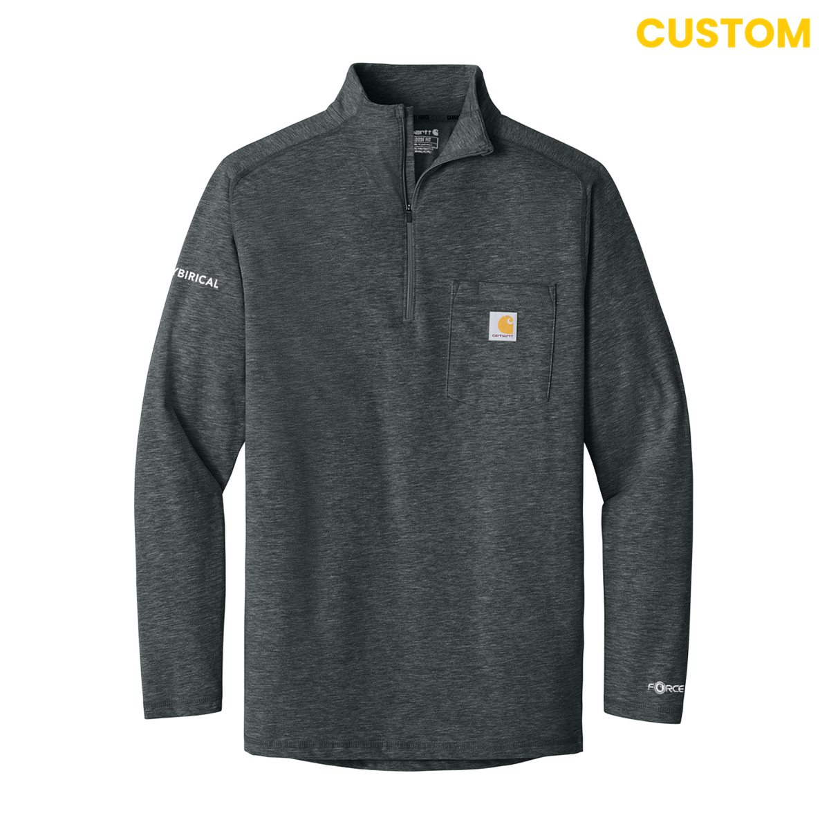 Cybirical Carhartt 1/4 Zip Long Sleeve