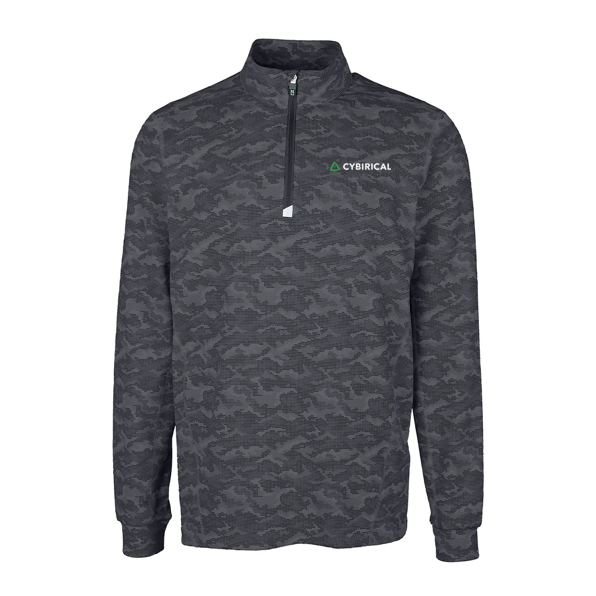 Cybirical Cutter & Buck Eco Camo Print Qaurter Zip