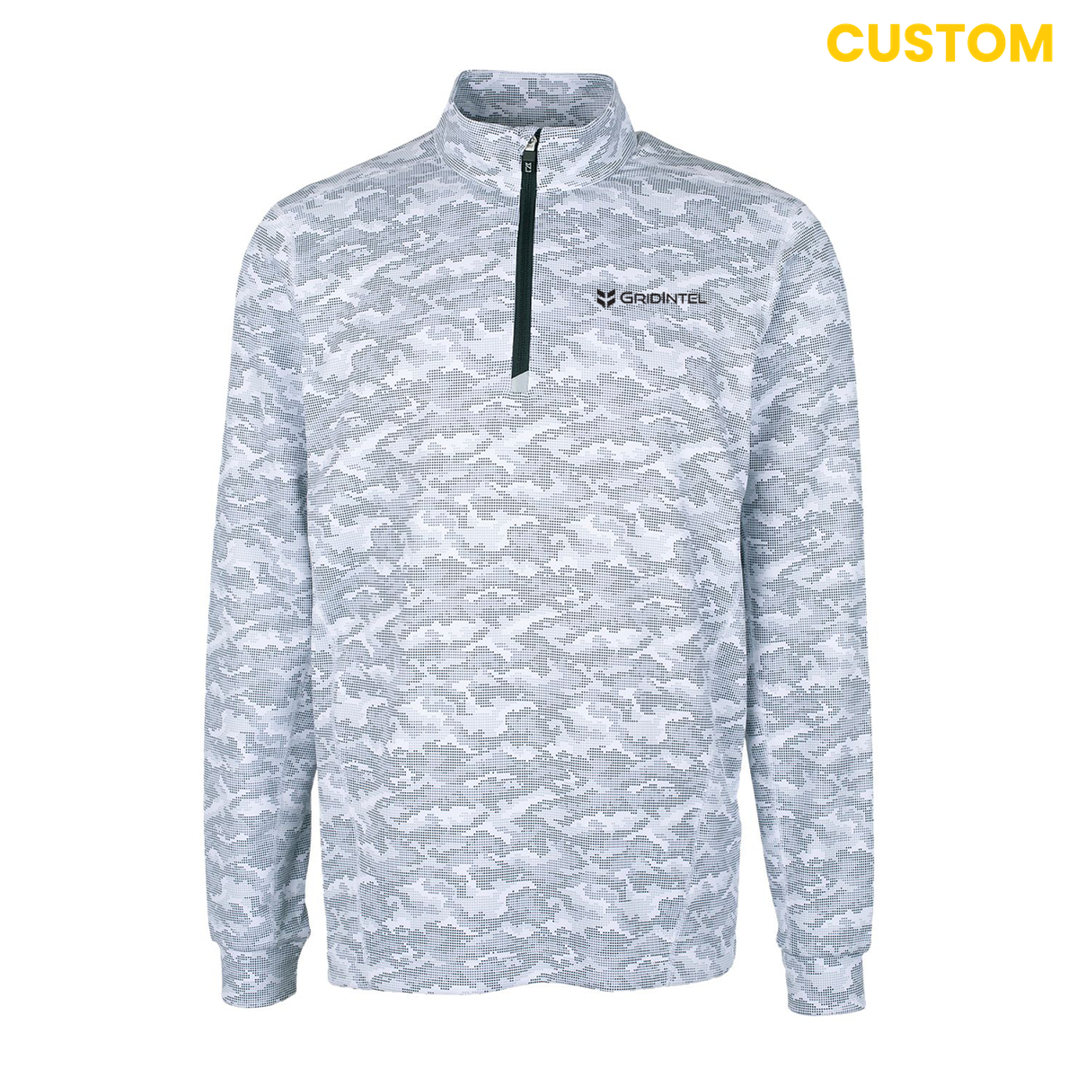 GridIntel Cutter & Buck Eco Camo Print Qaurter Zip