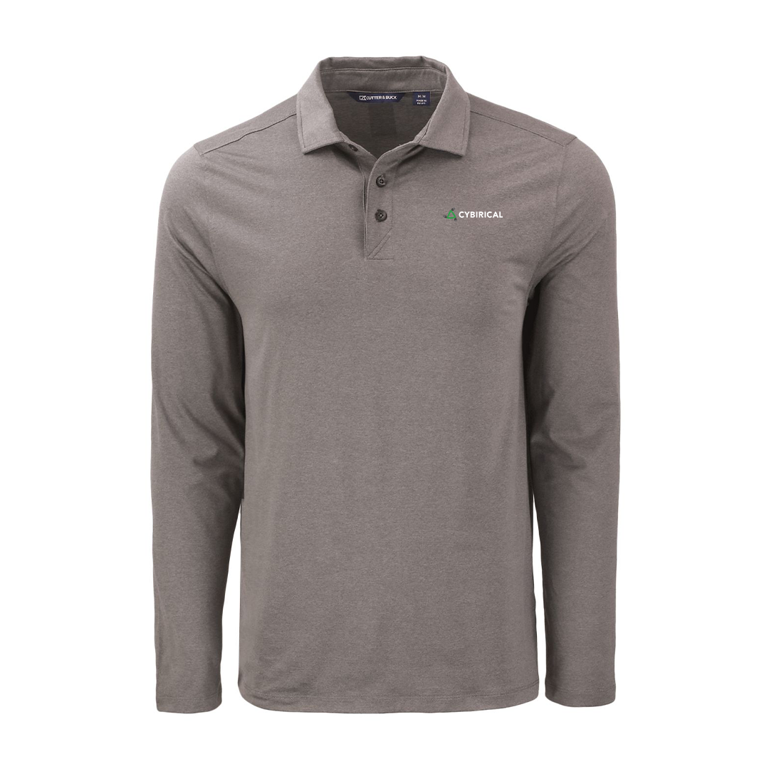 Cybirical Recycled Mens Long Sleeve Polo