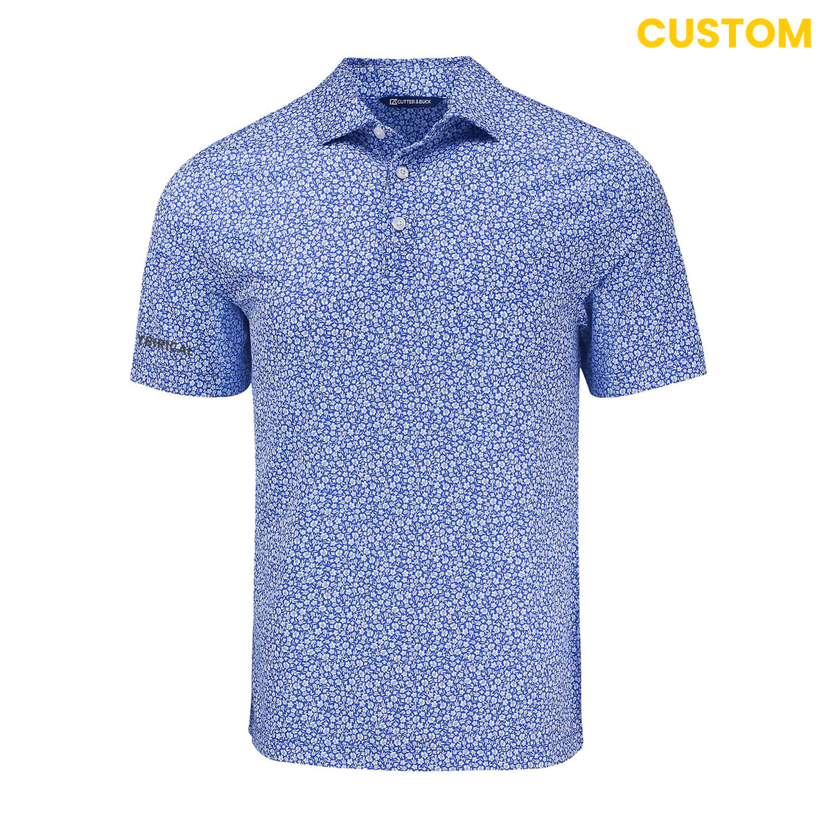 Cybirical Flora Print Recycled Men's Polo