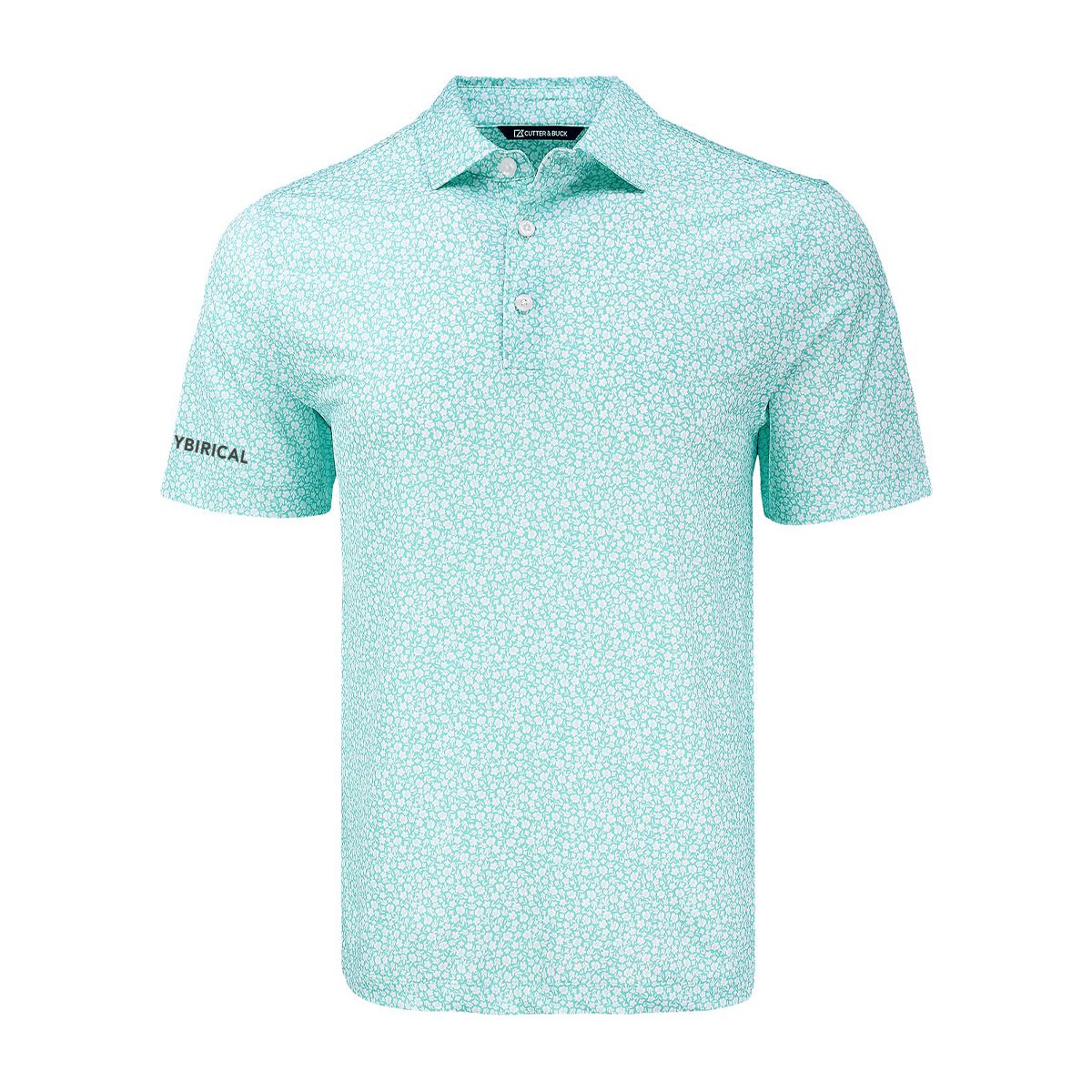 Cybirical Flora Print Recycled Men's Polo