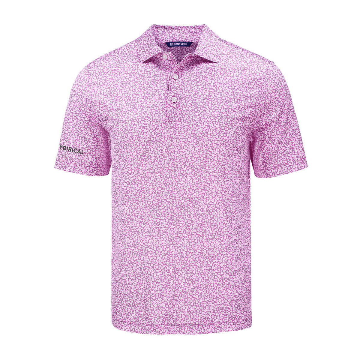 Cybirical Flora Print Recycled Men's Polo