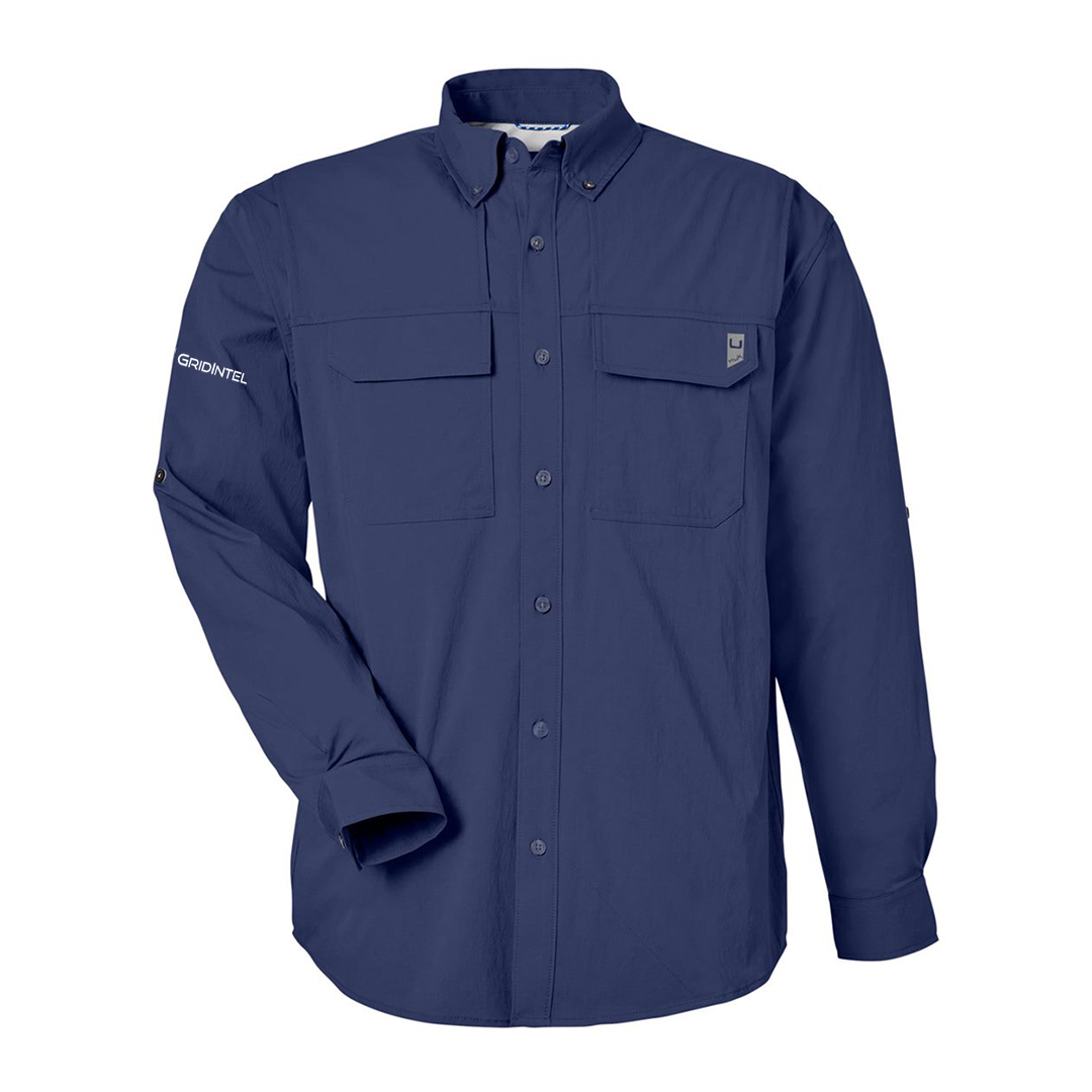 GridIntel Men's HUK Double Pocket Fishing Shirt