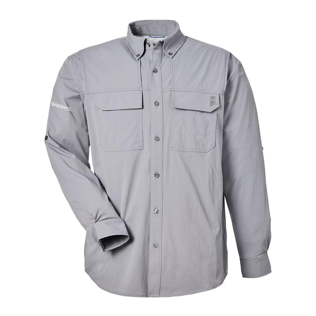 GridIntel Men's HUK Double Pocket Fishing Shirt