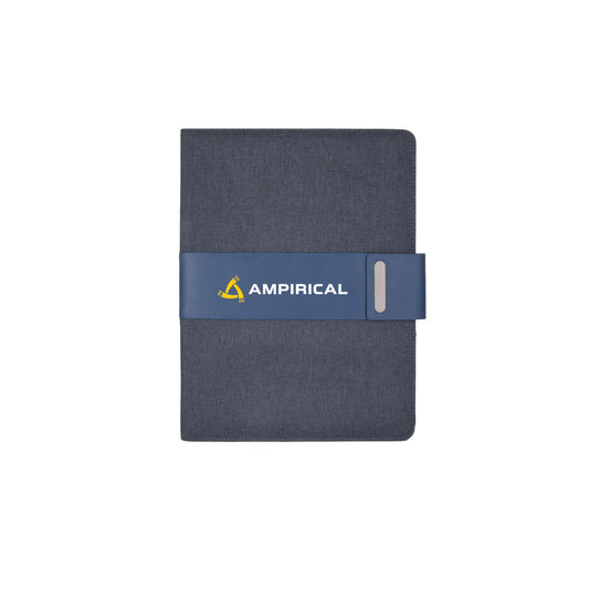 Ampirical Padfolio with Magnetic Closure.