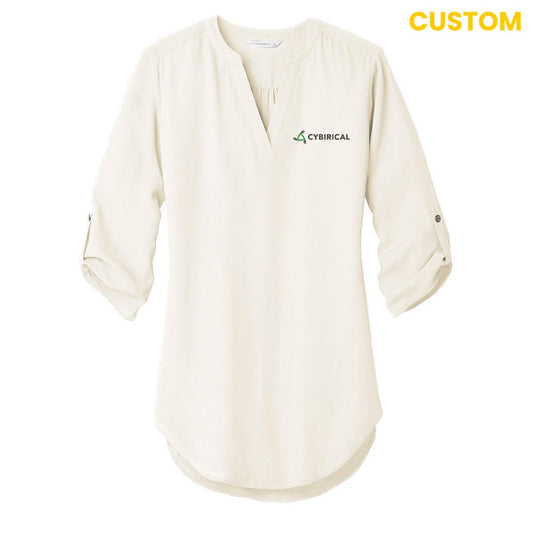 Cybirical Ladies 3/4-Sleeve Tunic Blouse