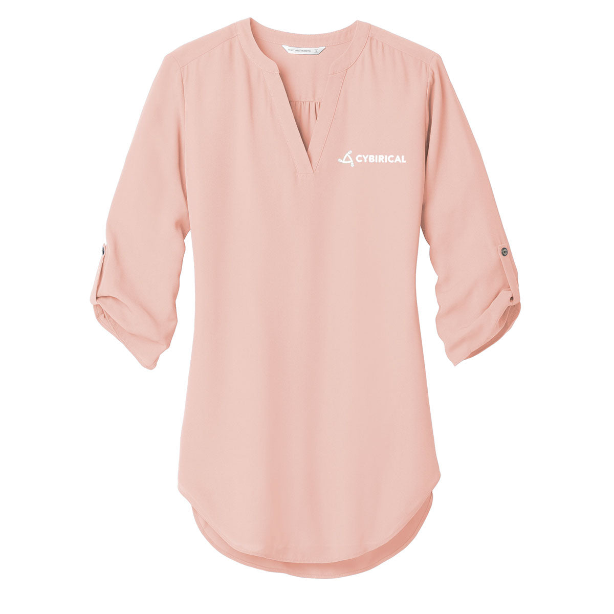 Cybirical Ladies 3/4-Sleeve Tunic Blouse