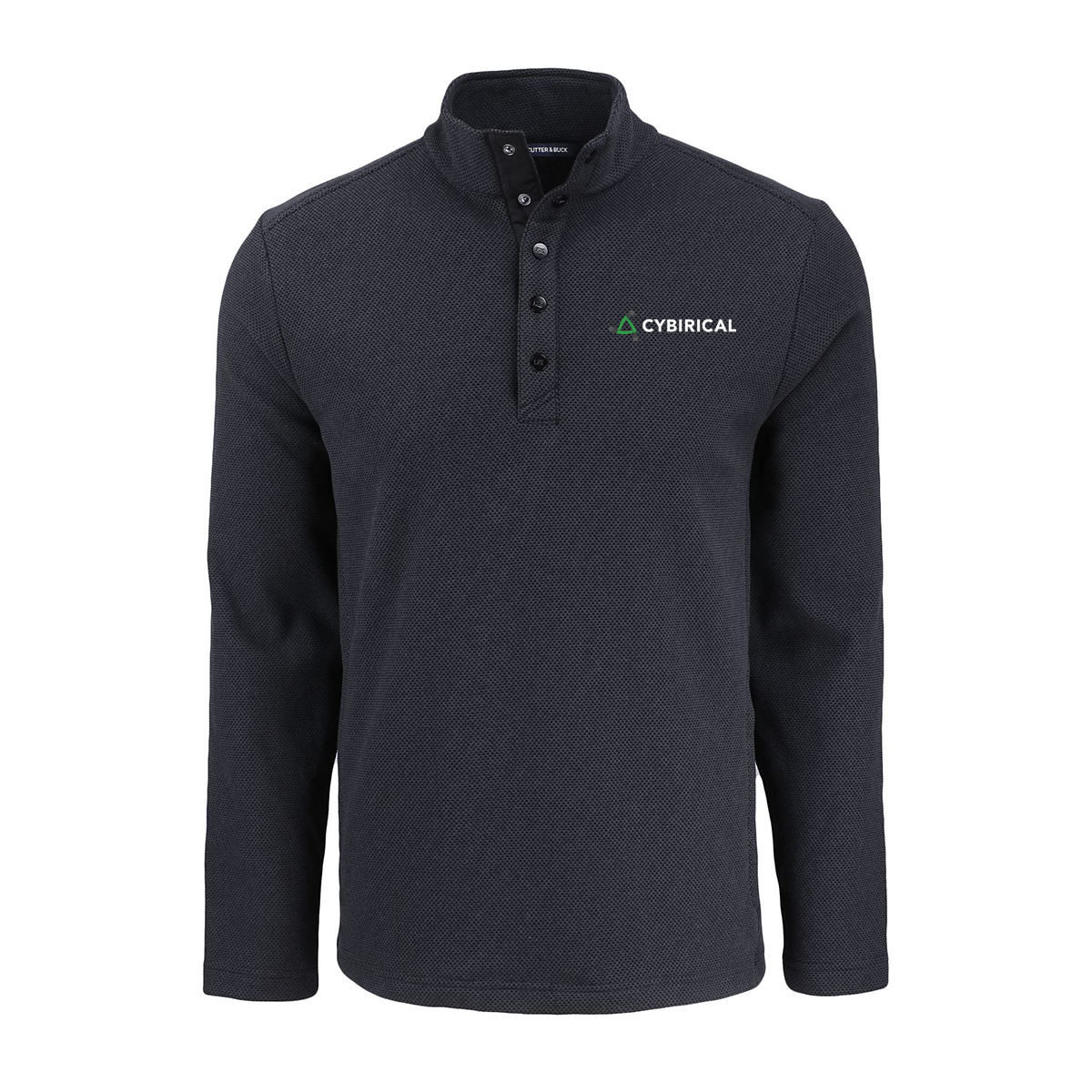 Cybirical Men's Recycled Fleece Snap Pullover