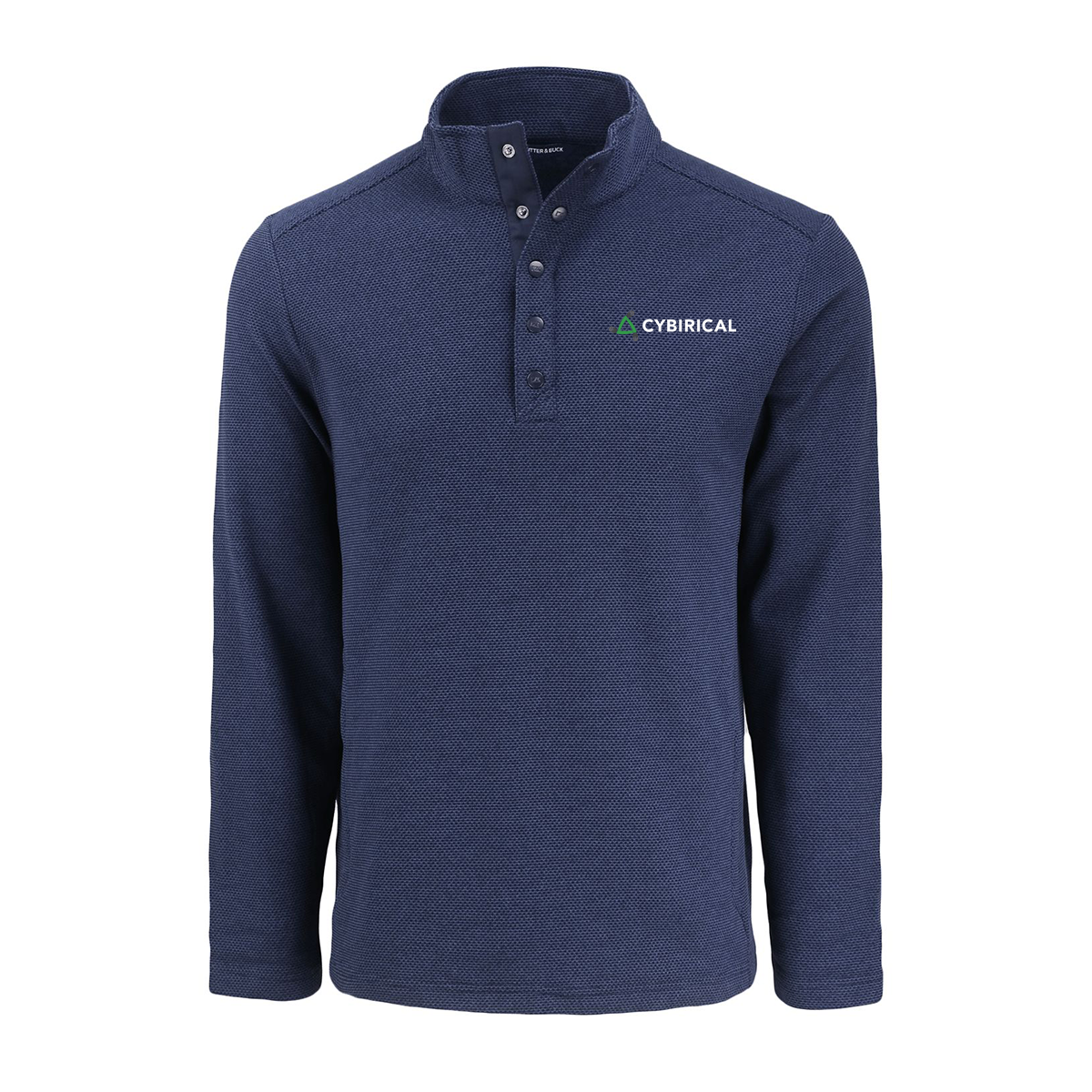 Cybirical Men's Recycled Fleece Snap Pullover