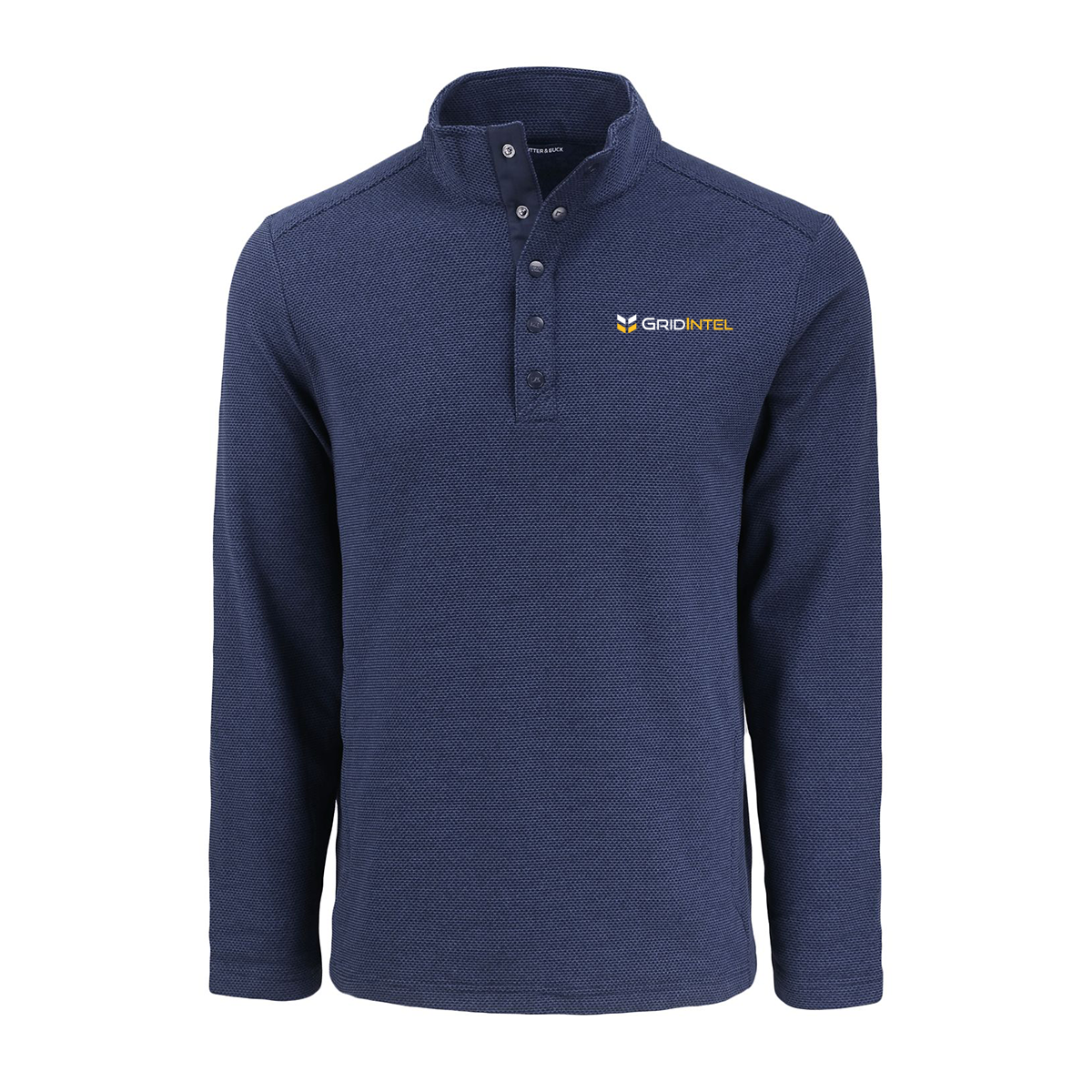 GridIntel Men's Recycled Fleece Snap Pullover