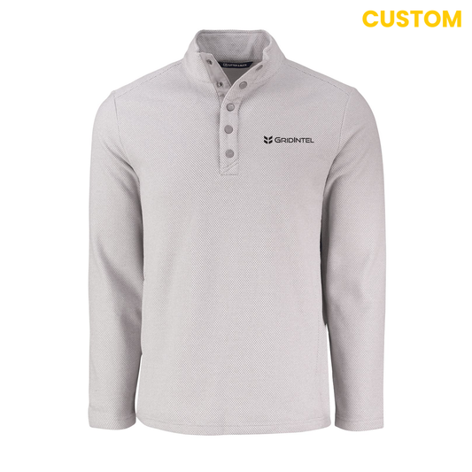 GridIntel Men's Recycled Fleece Snap Pullover