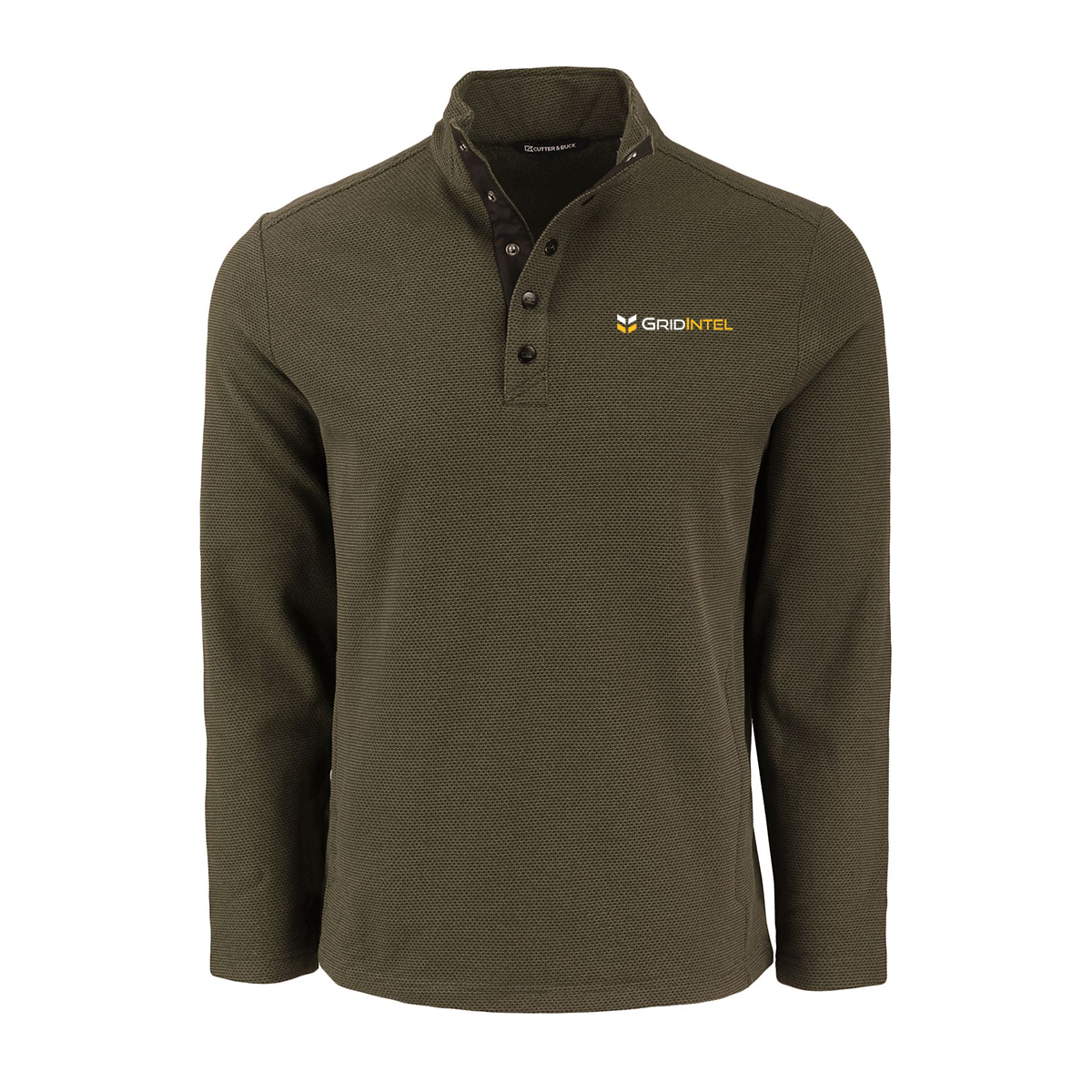 GridIntel Men's Recycled Fleece Snap Pullover