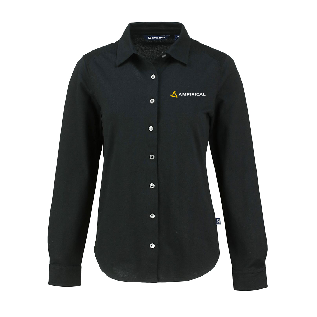 Ampirical Soft Pique Long Sleeve Knitted Women's Button Up