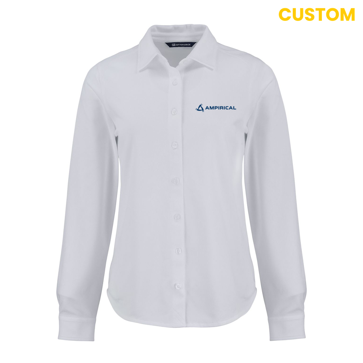 Ampirical Soft Pique Long Sleeve Knitted Women's Button Up