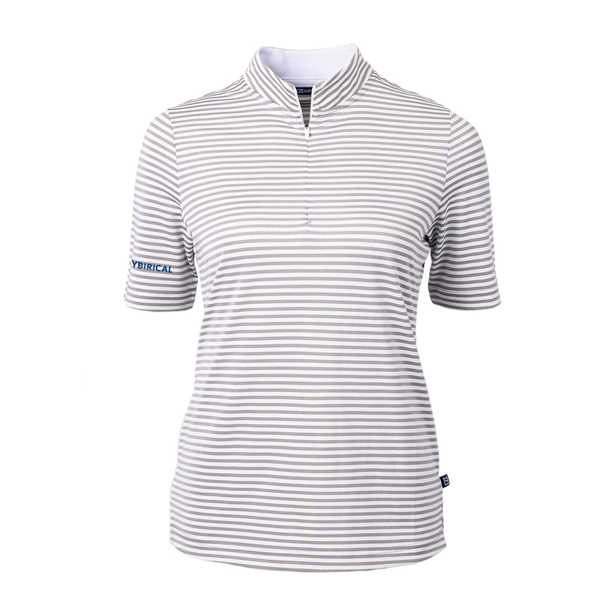 Cybirical Striped Recycled Ladies Polo