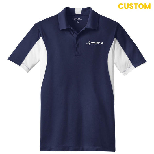 Cybirical Men's Tall Color Blocked polo
