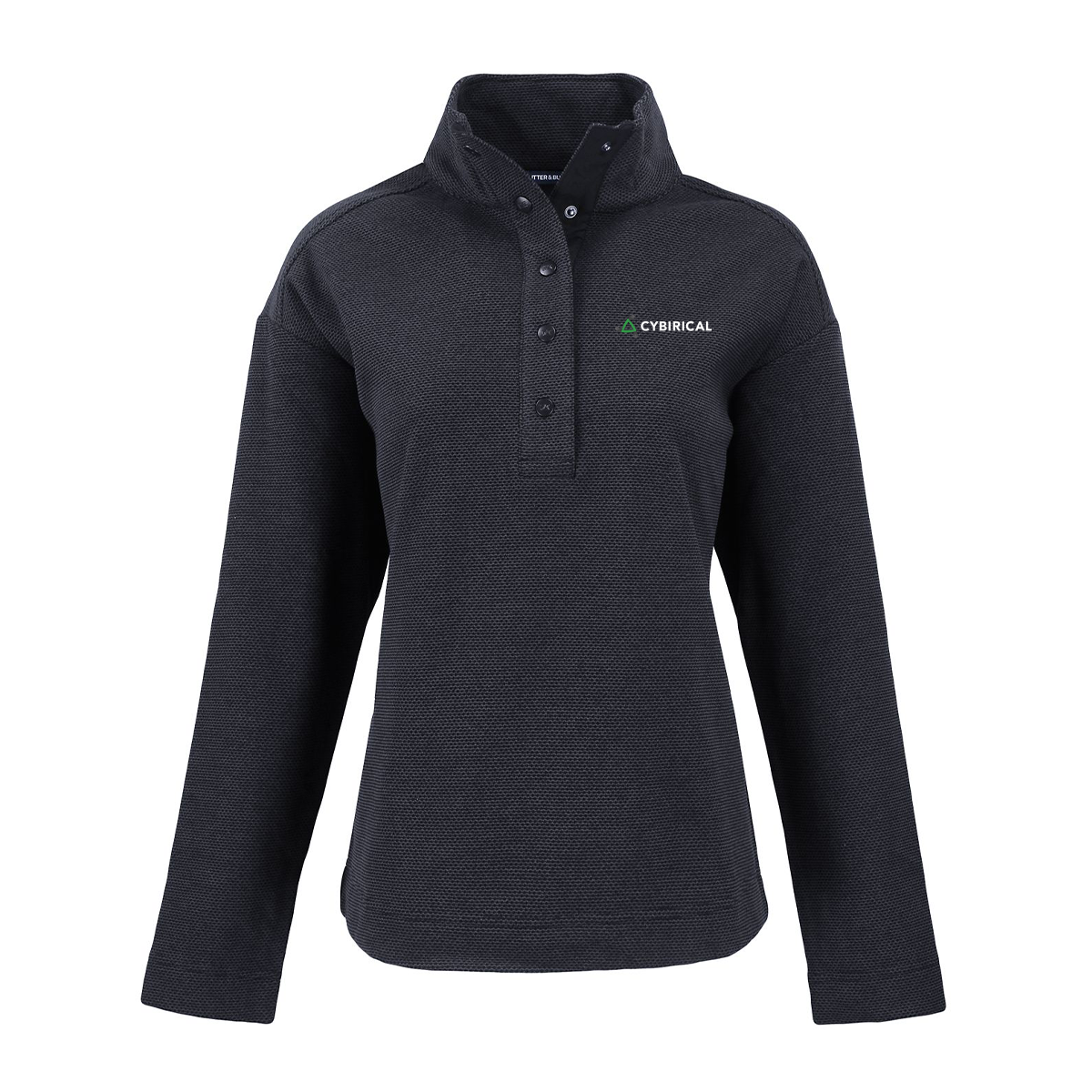 Cybirical Women's Recycled Fleece Snap Pullover