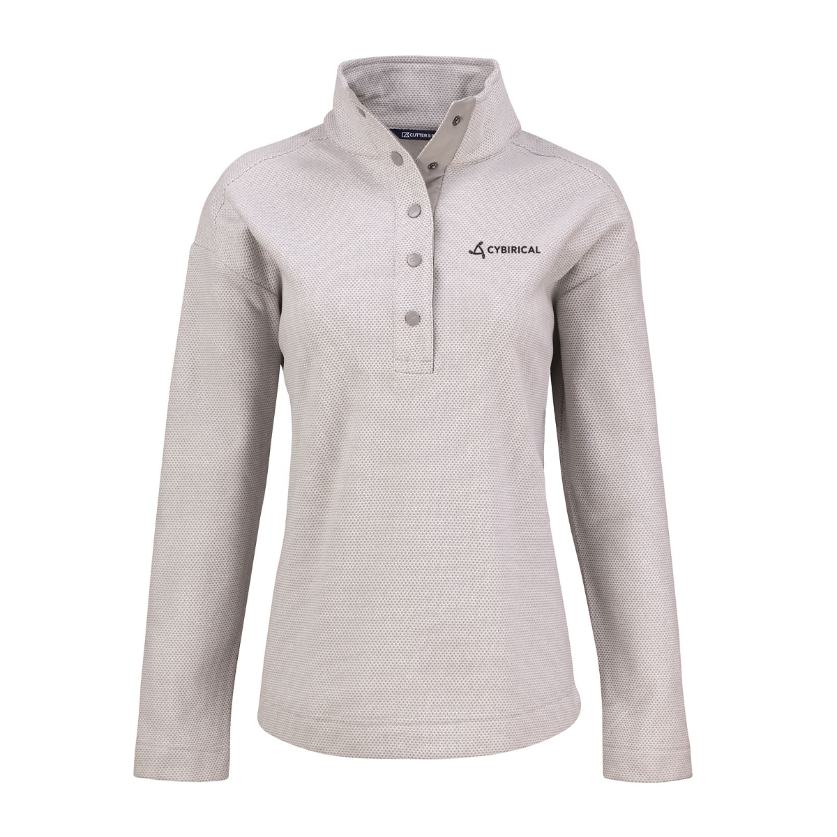 Cybirical Women's Recycled Fleece Snap Pullover