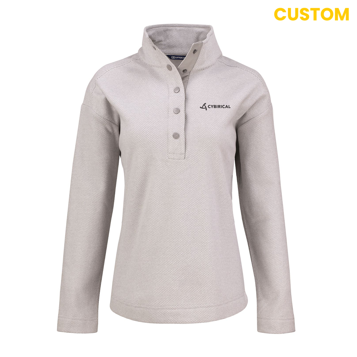 Cybirical Women's Recycled Fleece Snap Pullover
