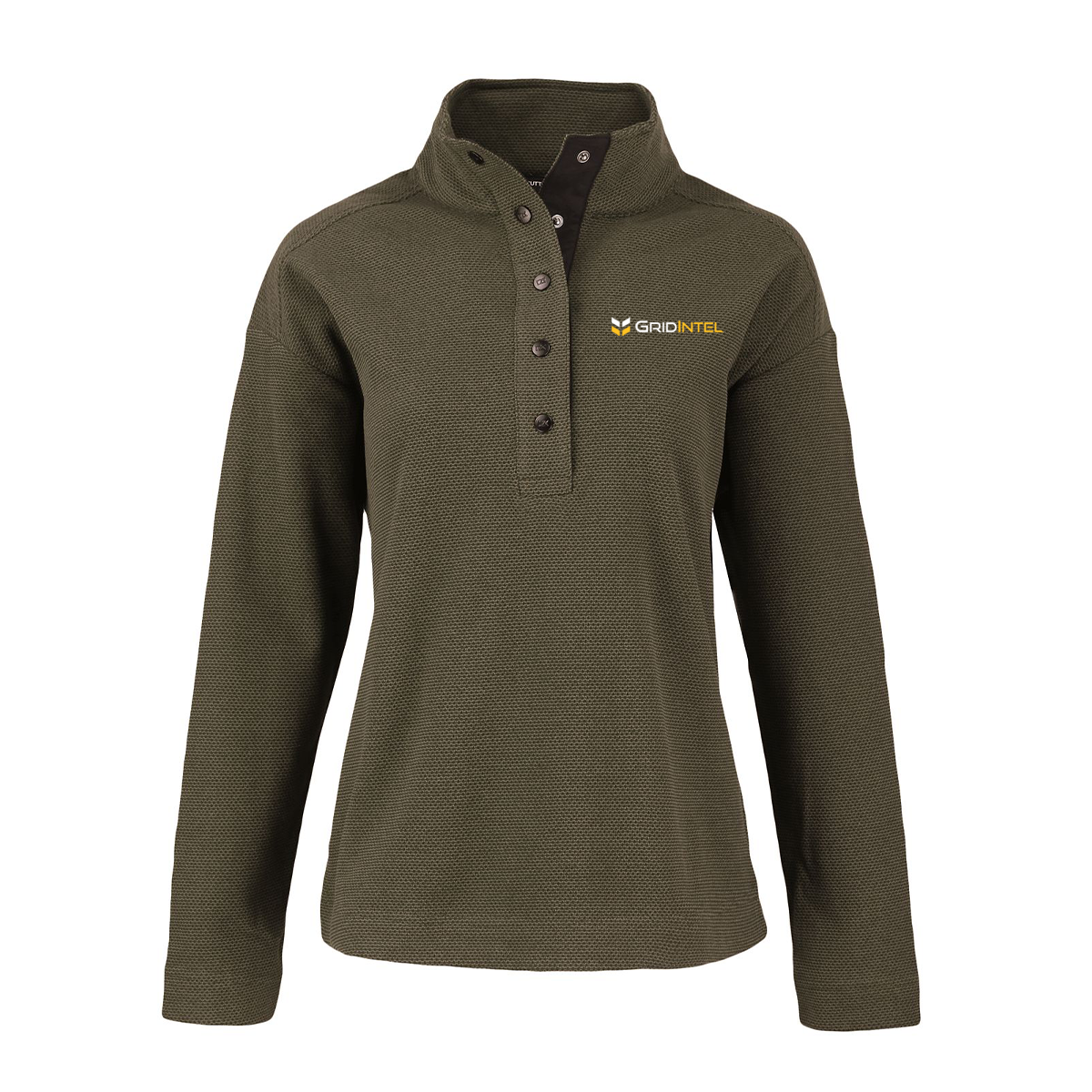 GridIntel Women's Recycled Fleece Snap Pullover