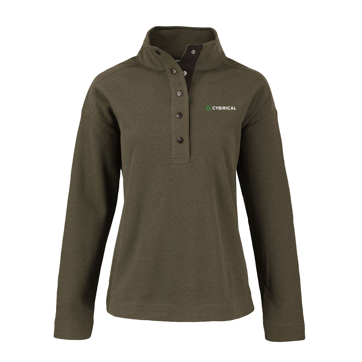 Cybirical Women's Recycled Fleece Snap Pullover
