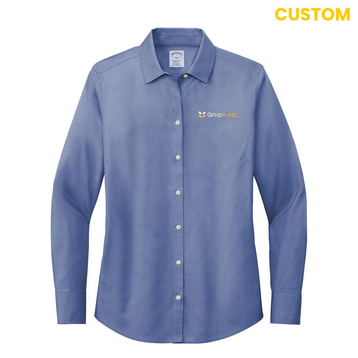 Gridlntel Brooks Brothers Women's Wrinkle-Free Stretch Pinpoint Shirt