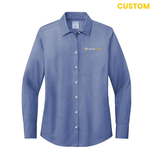 Gridlntel Brooks Brothers Women's Wrinkle-Free Stretch Pinpoint Shirt