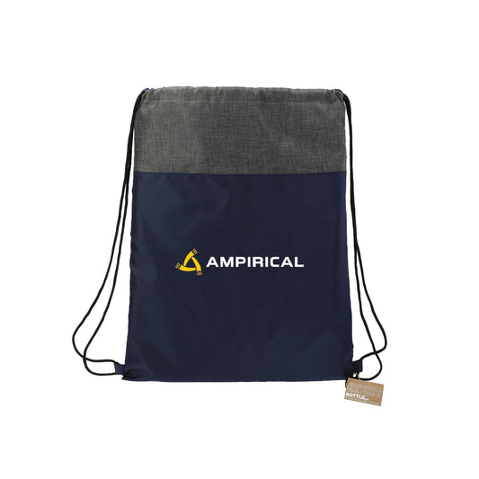 Navy Recycled Drawstring Bag