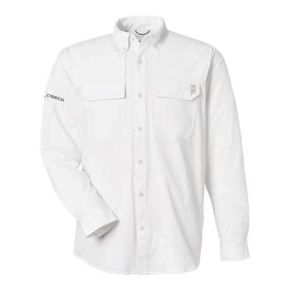 Cybirical Men's HUK Double Pocket Fishing Shirt