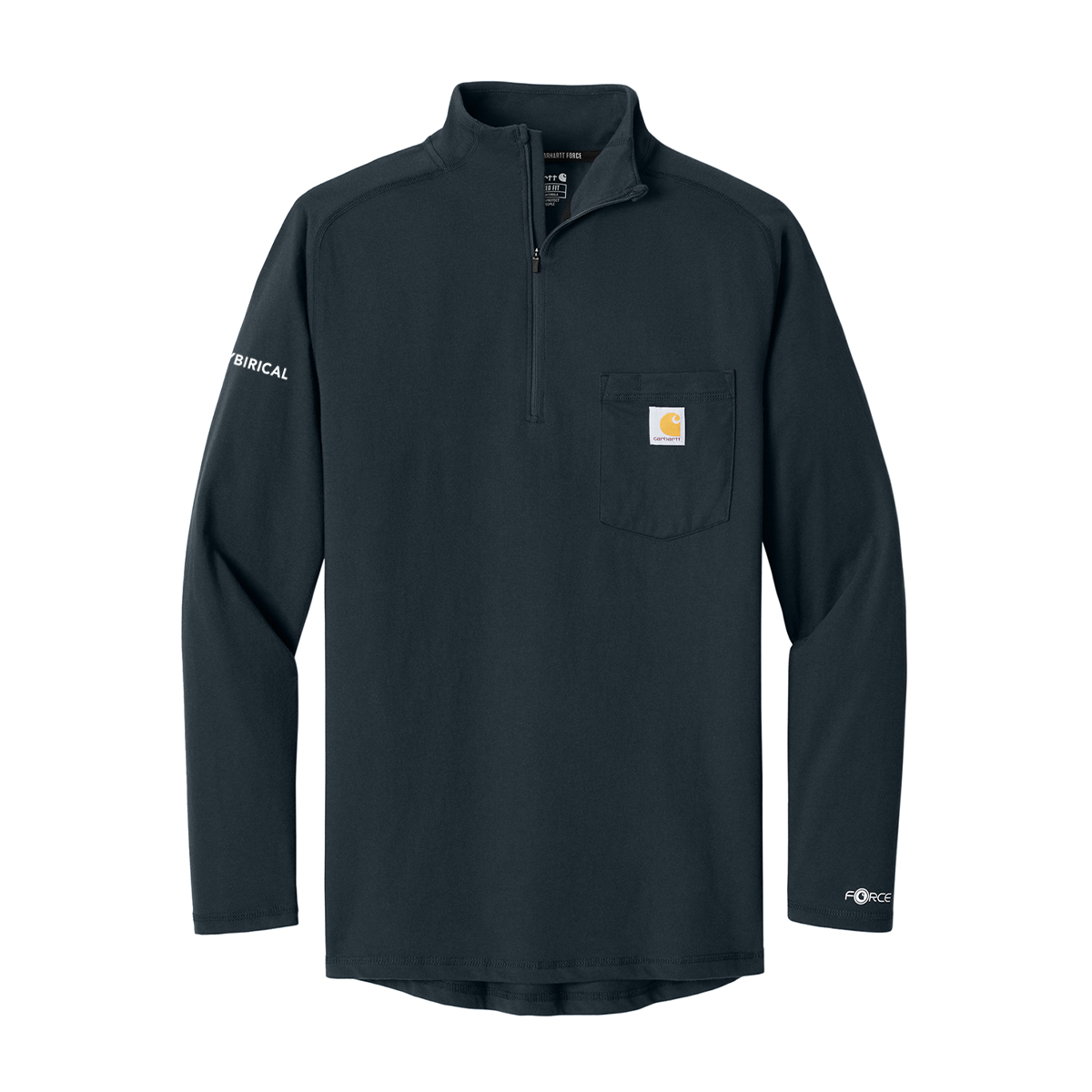 Cybirical Carhartt 1/4 Zip Long Sleeve