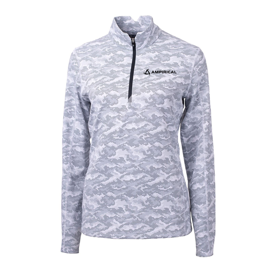 Ampirical Cutter & Buck Eco Camo Print Ladies Qaurter Zip