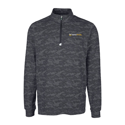 GridIntel Cutter & Buck Eco Camo Print Qaurter Zip
