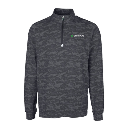 Cybirical Cutter & Buck Eco Camo Print Qaurter Zip