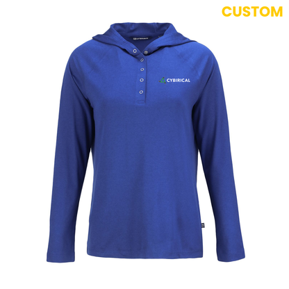 Cybirical Cutter & Buck Women's Coastline Hooded Shirt