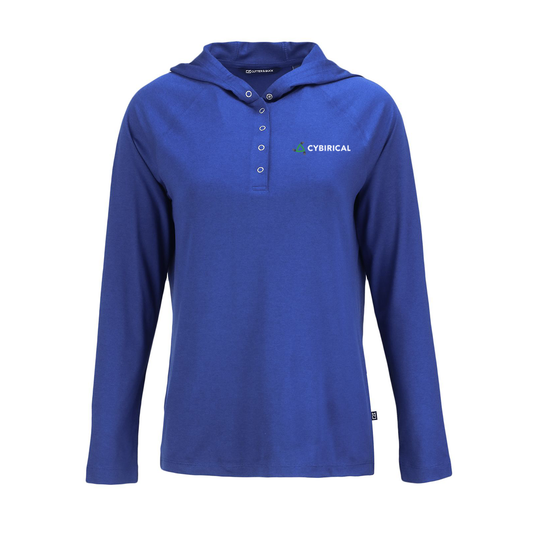Cybirical Cutter & Buck Women's Coastline Hooded Shirt