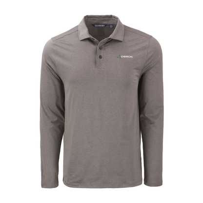 Cybirical  Recycled Mens Long Sleeve Polo