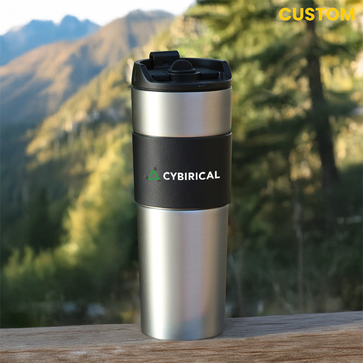 Cybirical French Presso Stainless Coffee Tumbler