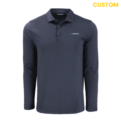 Cybirical  Recycled Mens Long Sleeve Polo