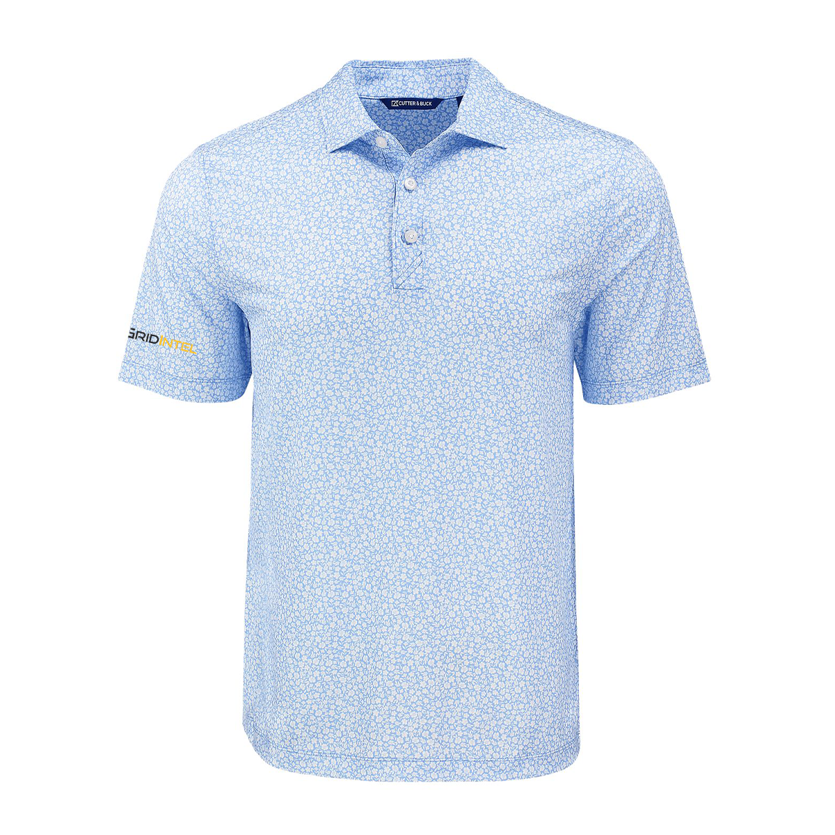 GridIntel Flora Print Recycled Men's Polo