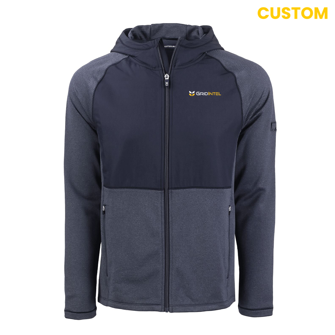 Cutter & Buck Gridintel  Fleece Recycled Mens Hybrid Jacket
