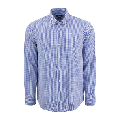 Gridintel Cutter & Buck  Recycled Gingham Mens Long Sleeve Dress Shirt