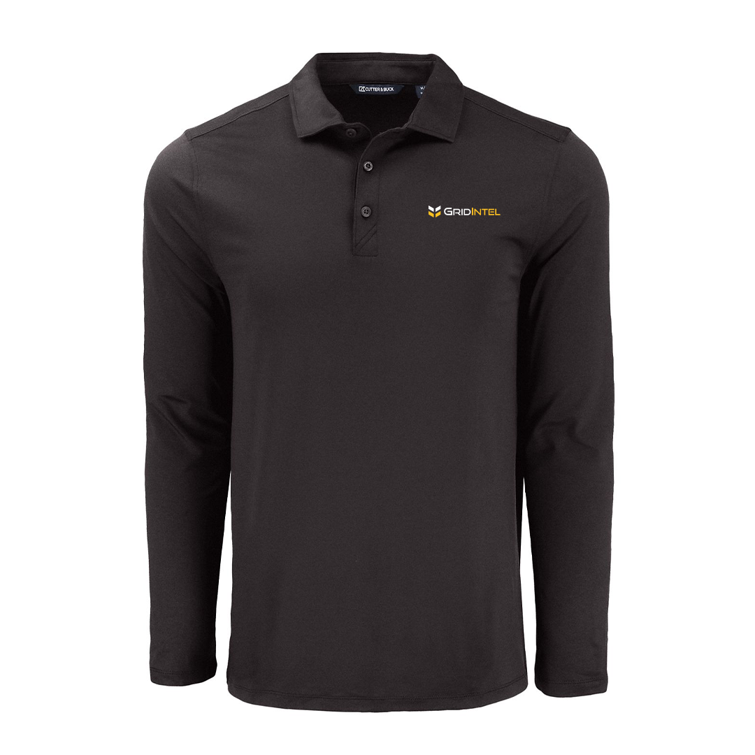 Gridintel Recycled Mens Long Sleeve Polo