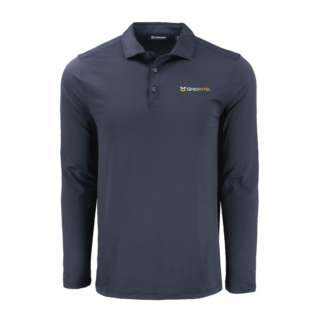 Gridintel Recycled Mens Long Sleeve Polo