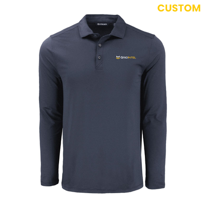 Gridintel Recycled Mens Long Sleeve Polo