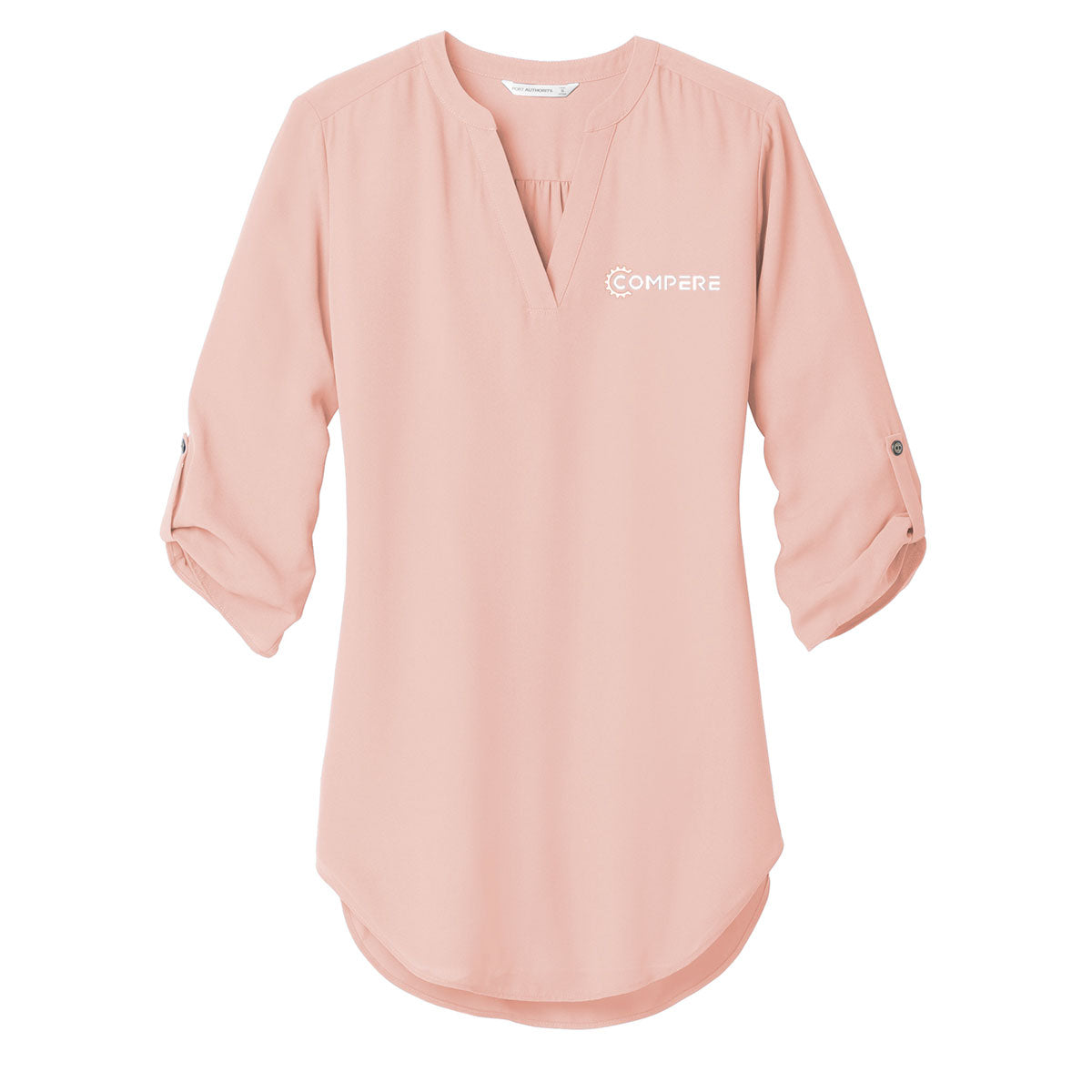 Compere Ladies 3/4-Sleeve Tunic Blouse