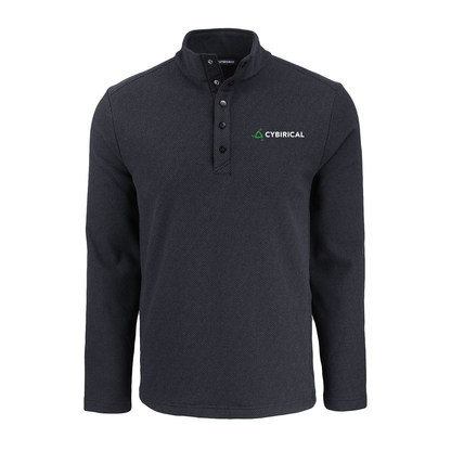 Cybirical Men's Recycled Fleece Snap Pullover