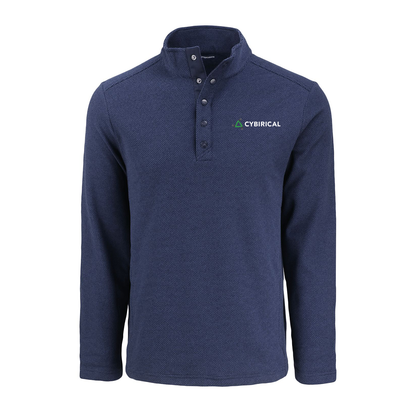 Cybirical Men's Recycled Fleece Snap Pullover